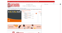 Desktop Screenshot of cotacoesusados.autohoje.com