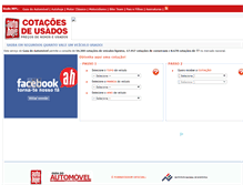 Tablet Screenshot of cotacoesusados.autohoje.com